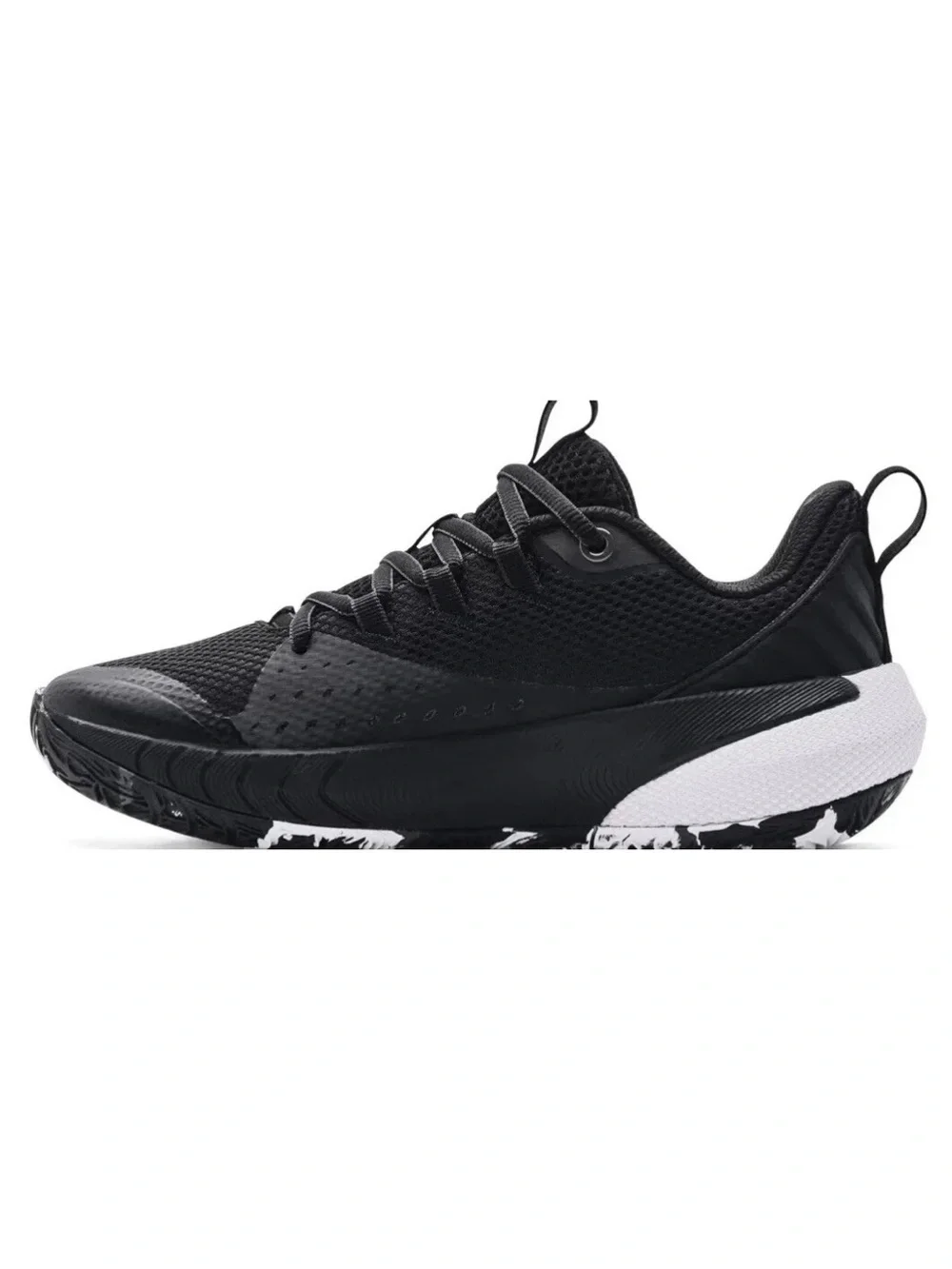 Women’s Under Armour UA HOVR Ascent Basketball Shoes 9 Black White 3025680 001